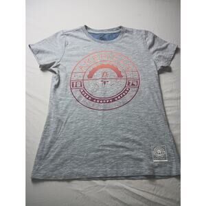 American Fighter Freemont Women's Medium Gray Graphic T-Shirt Y2K